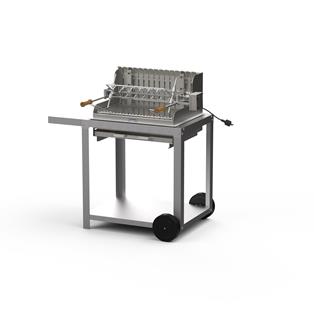 Barbecue Mendy Inox 54*32 Sur Chariot