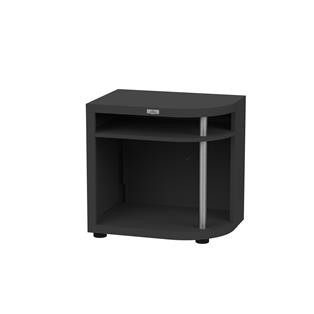 MEUBLE CUISSON ARRONDI DROITE, 80X55 CM NOIR