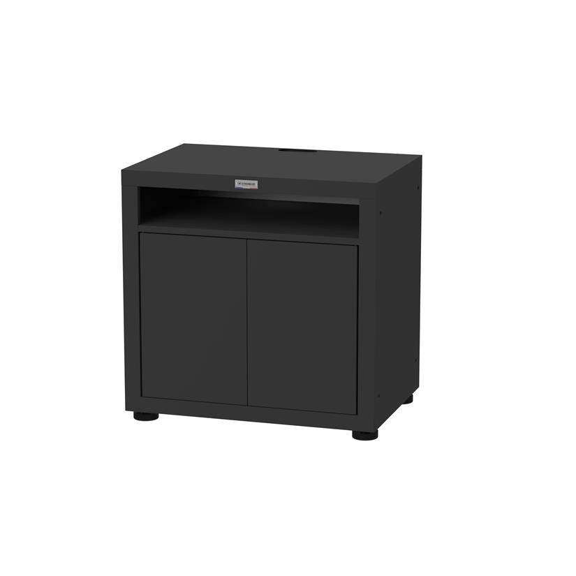 Meuble Cuisson Avec Tablette, 80 X 55 cm Noir