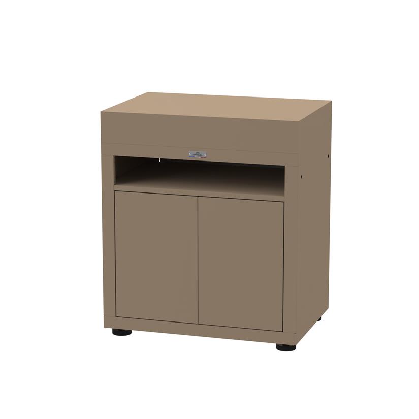 Meuble Avec Tablette, 80 X 55 cm Taupe