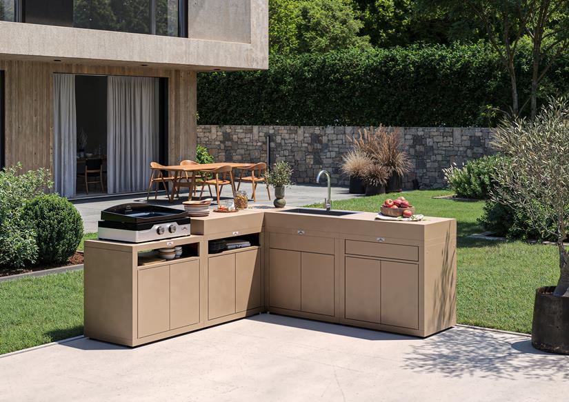 Cabinet with 80×55 cm drawer, TAUPE