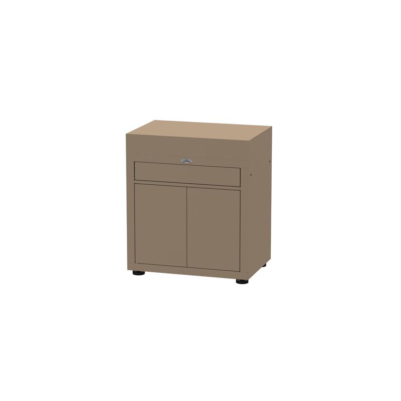 Meuble avec tiroir, 80 x 55 cm Taupe