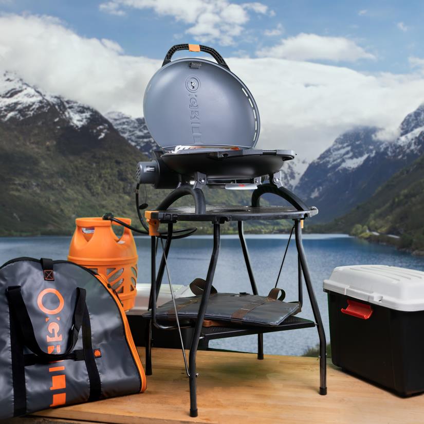 BARBECUE GAZ COMPACT PORTABLE O-GRILL 500 NOIR