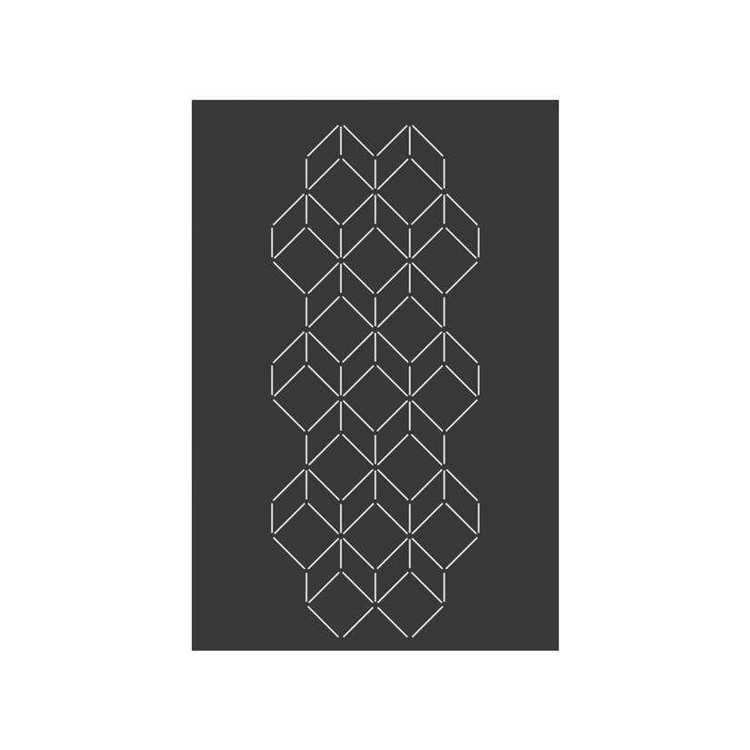 Plaque Murale Arty Noire L80 H120