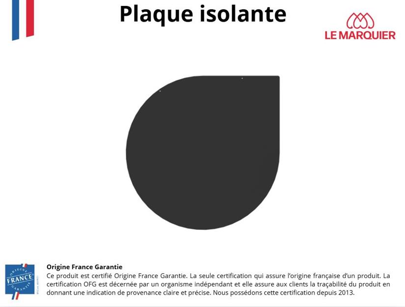 Plaque De Sol Angle Noire L120 H120
