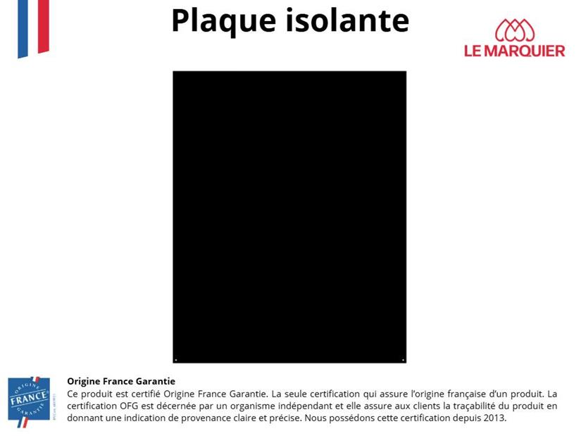 SQUARE FLOOR PLATE L75 H75, BLACK