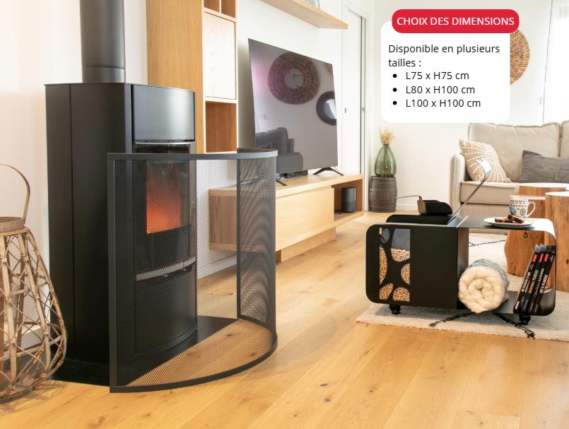 SQUARE FLOOR PLATE L75 H75, BLACK