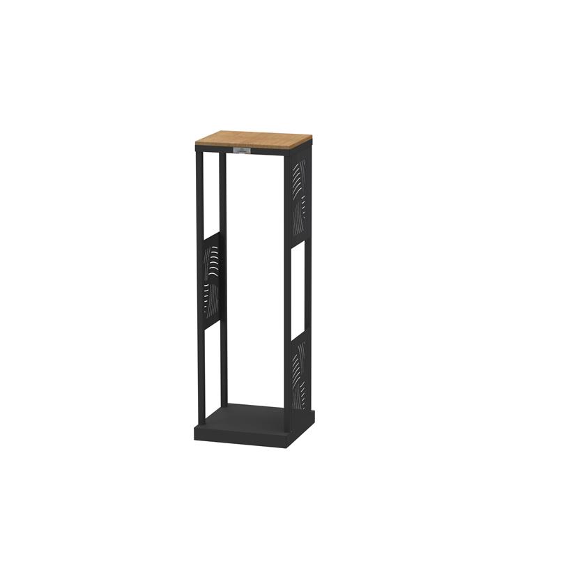 Range-bûches Essentiel droit noir