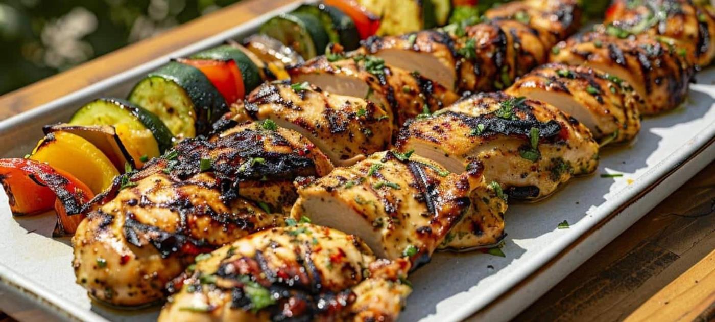 Poulet Grillé aux Légumes d’Été à la Plancha Le Marquier
